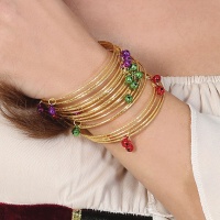 Pulseira metálica de cigana