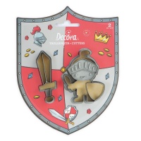 Cortadores de Cavaleiro medieval - Decora - 2 unidades