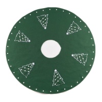 Suporte para árvores com abetos verdes 90 x 0,5 cm