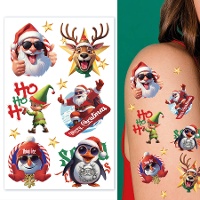 Tatuagens temporárias divertidas de Natal