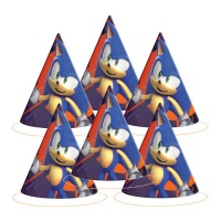 Chapéus Sonic prime - 6 peças