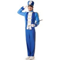Fantasia de majorette azul claro para homem