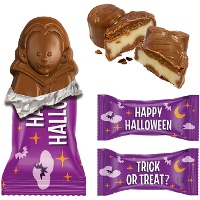 Bombons recheados com creme de leite happy halloween 80 g - 8 unidades