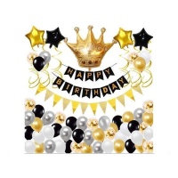 Conjunto de balões para o aniversário real - Monkey Business - 67 pcs.