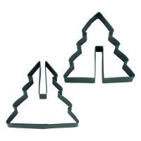 Cortadores de árvore de Natal 3D - Wilton - 2 peças