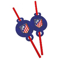 Canudos azuis do Atlético de Madrid - 6 unidades