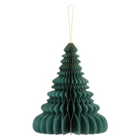 Pendente ninho de árvore de Natal verde garrafa 24 cm - 1 unid.