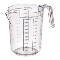 Jarra medição transparente de 1 L