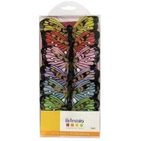 Conjunto de borboletas 8 x 4,5 cm - 6 unidades