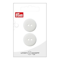 Botões brancos de 2,3 cm com dois furos - Prym - 2 unid.