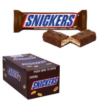 Snickers de chocolate de leite com amendoins - 24 unidades