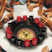Jogo de roleta com shots
