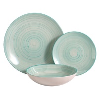 Conjunto de Louças Espiral Azul - 18 peças