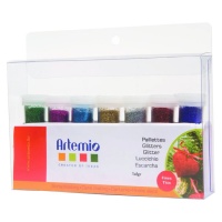 Conjunto de purpurinas em pó 7 gr - 7 unidades