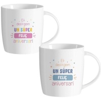 Caneca 350 ml Feliç Aniversari - 1 unidade