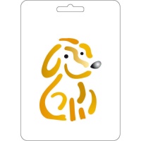 Cão Stencil 15 x 21 cm - Fontorpin - 1 unidade