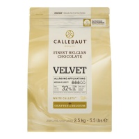 Pedaços de chocolate branco Velvet 2,5 kg - Callebaut