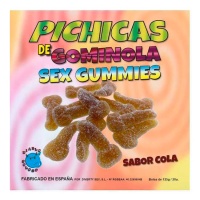 Gomas em forma de pénis com sabor a cola e açúcar - 125g