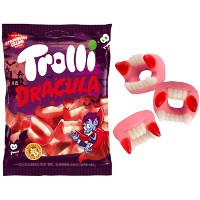 Dentes de vampiro - Trolli Drácula - 100 gr