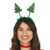 Diadema de árvore de Natal com molas