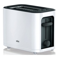 Torradeira 2 ranhuras de pão fatiado - Braun HT3000WH