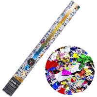 Canhão de confettis de 50 cm em folha colorida