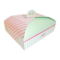 Caixa para bolo retangular com pega 45 x 36 x 11 cm
