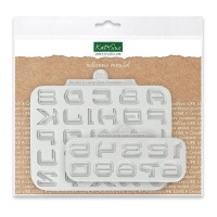 Conjunto de moldes de silicone para alfabeto e números de ficção científica - Katy Sue Mould - 2 pcs.