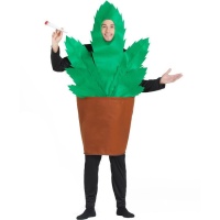 Fato de pote com planta de marijuana para adultos