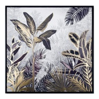 Pintura dourada da selva 60 x 60 cm - DCasa