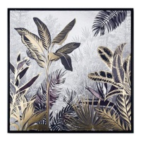 Pintura selva dourada 60 x 60 cm - DCasa