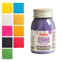 Açúcar colorido com purpurinas 100 g - Decorar