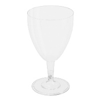 Copo de 200 ml de plástico transparente para vinho - 3 unidades