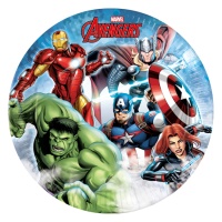 Vingadores em ação Pratos 23 cm - 8 unid.