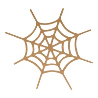 Silhueta MDF 25 cm : Teia de aranha