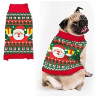 Suéter de Natal de Papai Noel Ho ho ho para cão