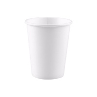Copos de cartão branco biodegradável 250 ml - 15 unid.