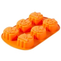 Molde de silicone para abóbora 28 x 17,5 cm - Wilton - 6 cavidades