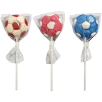 Chupa-chupa em forma de bola de futebol - 25 unidades