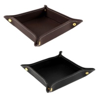 Removedor de bolsos quadrado de couro sintético de 15 cm - DCasa