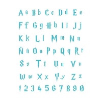 Modelo Stencil alfabeto Escola de Magia de 20 x 28,5 cm - Artis decor - 1 unidade