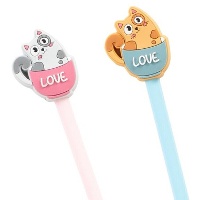 Caneta de gato love - 1 unidade