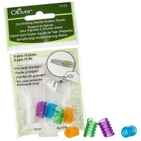 Espiral para segurar pequenas agulhas de tricotar - Trevo - 5 pcs.