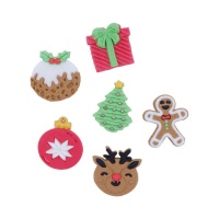 Figuras de Natal sortidas de açúcar - PME - 6 pcs.