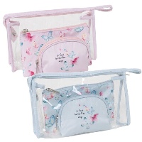 Necessaire de Borboletas de 24 x 15 x 8 cm - 3 unidades