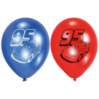 Carros balões de látex 22,8 cm - Amscan - 6 pcs.