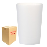 Copos de plástico reutilizáveis premium de 360 ml - 200 unidades.