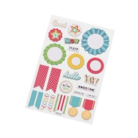 Autocolantes para escrever medalhas e broches - 24 pcs.