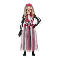 Fato de Catrina com saia comprida para rapariga