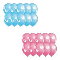 Balões pegada bebé 30 cm - 10 unidades